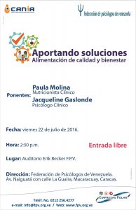 Charla: Alimentación de calidad y bienestar.