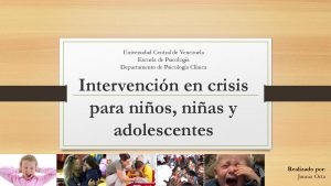 primeros auxilios psicológicos para niños, PAP infantes, PAP, 
