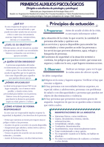 primeros auxilios psicológicos venezuela, PAP