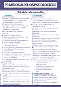 primeros auxilios psicológicos venezuela, PAP